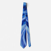 Cravate Blue Artsy Abstract Cool Colors Tie (Devant)