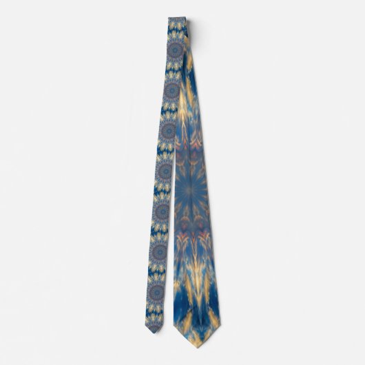Cravate Blue Chakra Kaleidoscope Thunder_Cove (Dos)