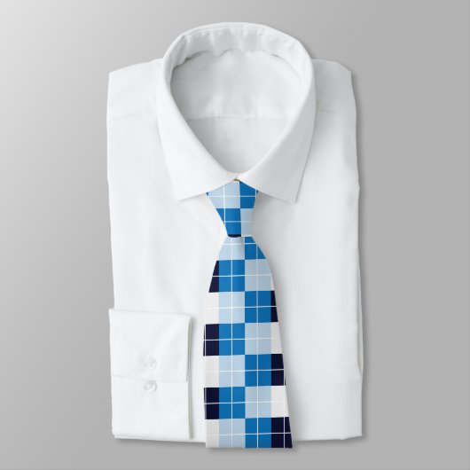 Cravate Blue Checkered (Attaché)