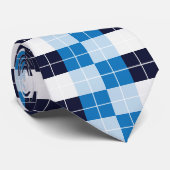 Cravate Blue Checkered (Roulé)