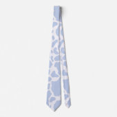 Cravate Blue Cow Spots Animal Print Pattern (Devant)