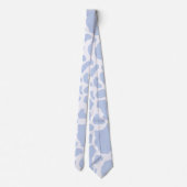 Cravate Blue Cow Spots Animal Print Pattern (Dos)