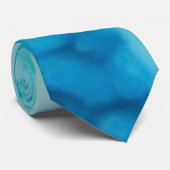 Cravate Blue Crush - Abstrait d'art côtier (Roulé)