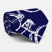 Cravate Blue Cycle pour les amateurs de vélo (Roulé)