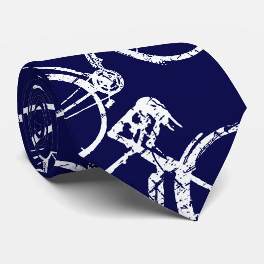 Cravate Blue Cycle pour les amateurs de vélo (Roulé)
