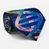 Cravate Blue DNA ID Art Science Médicale (Roulé)