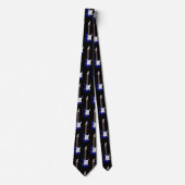 Cravate Blue Electric Guitar Design Neck Tie (Devant)
