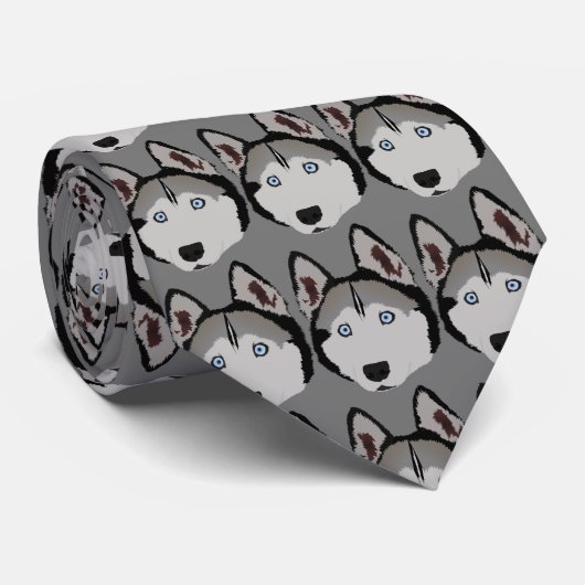 Cravate Blue Eyed Husky (Roulé)
