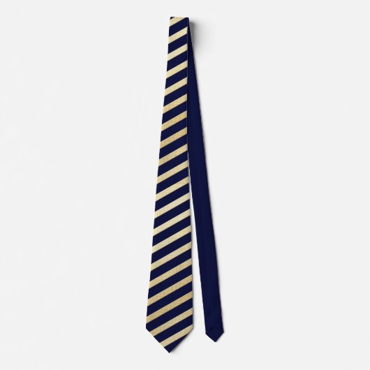 Cravate Blue & Gold Navy foncé (Devant)