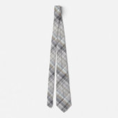 Cravate Blue/Gray/Tan Plaid (Dos)