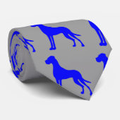 Cravate Blue Great Dane (Roulé)