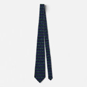 Cravate Blue Green Black Numéros, Math Accounting (Devant)