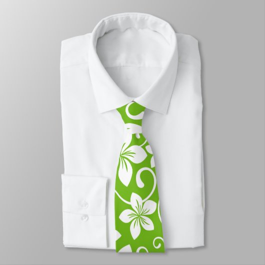 CRAVATE BLUE HAWAII (LIME) (Attaché)