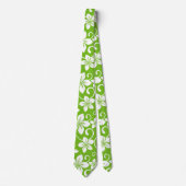 CRAVATE BLUE HAWAII (LIME) (Devant)