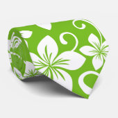 CRAVATE BLUE HAWAII (LIME) (Roulé)
