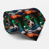 Cravate Blue Heeler Chien Conduite Vélo St. Patrick's Day (Roulé)