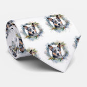 Cravate Blue Heeler Christmas Wreath Festive Pup (Roulé)