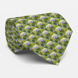 Cravate Blue Hydrangea Flower Nature Motif