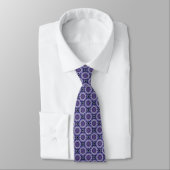Cravate Blue Hydrangea Flower Petals Motif Abstrait (Attaché)