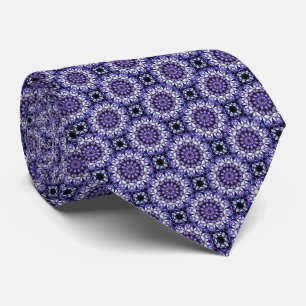 Cravate Blue Hydrangea Flower Petals Motif Abstrait