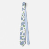 Cravate Blue Hydrangea Groomsman Classic Coastal Mariage (Devant)