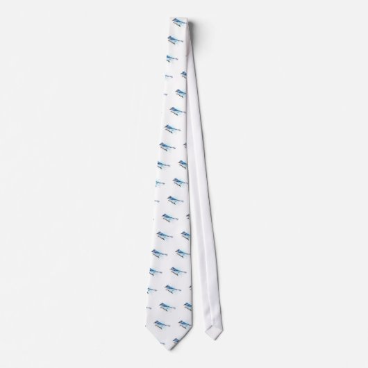 Cravate Blue Jay Bird - Geai Bleu (Devant)
