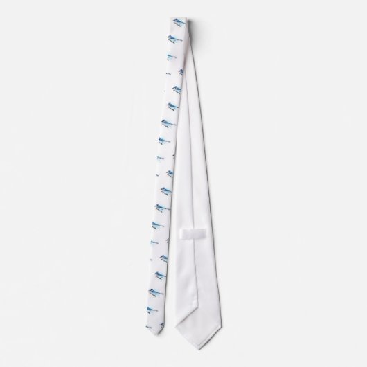 Cravate Blue Jay Bird - Geai Bleu (Dos)