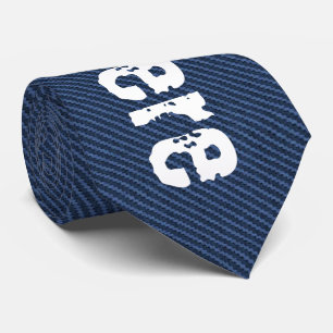 Cravate Blue Jeans Fabric - Ajouter votre texte - Personna