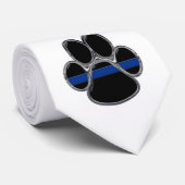 Cravate Blue Line mince K-9 (Roulé)