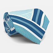 Cravate Blue Lines Pattern (Roulé)