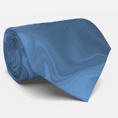 Cravate Blue Liquid Swirl Retro
