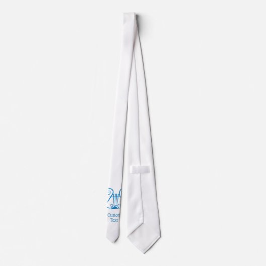Cravate Blue Lyre (Dos)