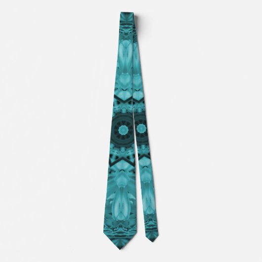 Cravate Blue Mandala Design - Zen Design élégant & tendanc (Devant)