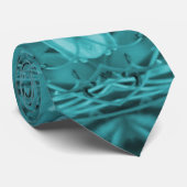 Cravate Blue Mandala Design - Zen Design élégant & tendanc (Roulé)