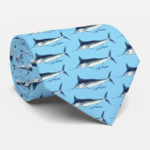 Cravate Blue Marlin en Carolina Blue (Roulé)