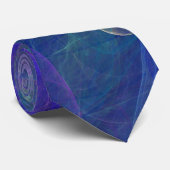 Cravate Blue Purple Turquoise Airy Abstraction (Roulé)