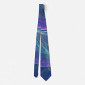 Cravate Blue Purple Turquoise Airy Abstraction (Dos)