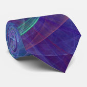 Cravate Blue Purple Turquoise Airy Abstraction (Roulé)