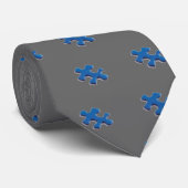 Cravate blue_puzzle_piece, 464257_puzzle_piece, 46425… (Roulé)