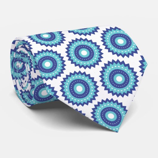 Cravate Blue Retro (Roulé)