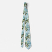 Cravate Blue Skies Tropical Island Palm Trees   (Dos)