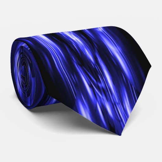 Cravate Blue Sparkling Lights (Roulé)