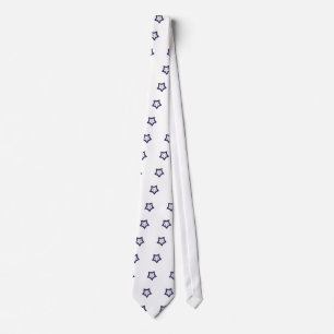 Cravate Blue Stars avec notes musicales