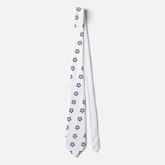 Cravate Blue Stars avec notes musicales (Devant)