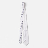 Cravate Blue Stars avec notes musicales (Dos)