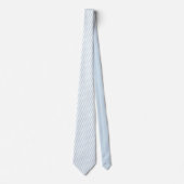 Cravate Blue Stripe Coastal Beach Pattern (Devant)