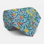 CRAVATE BLUE WILLIAM MORRIS (Roulé)