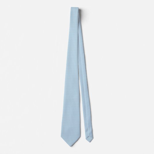 Cravate Blue with White Polkadots Neck Tie (Devant)