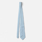 Cravate Blue with White Polkadots Neck Tie (Dos)