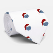 Cravate Blueberry de Noël bleu (Roulé)